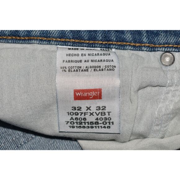WRANGLER NEW $45 Five Star Flex Relaxed Fit Light Wash‎ Denim Jean Men's 32 - Picture 4 of 4
